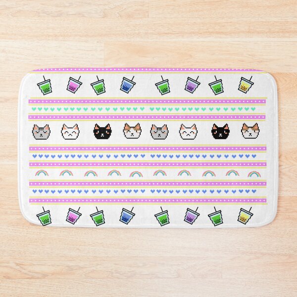 Item preview, Kitten Bubble tea pattern designed and sold by Lovlee Bee.