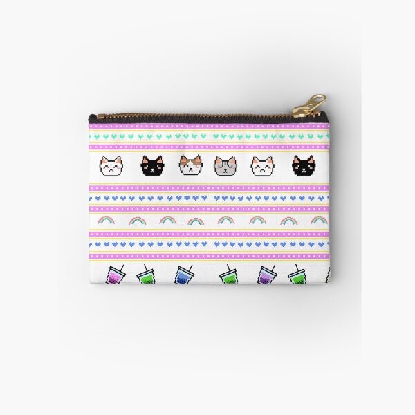 Item preview, Kitten Bubble tea pattern designed and sold by Lovlee Bee.