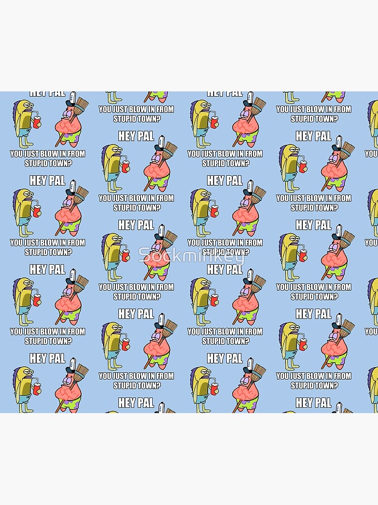 Spongebob Stupid Town Duvet Cover By Sockminkey Redbubble