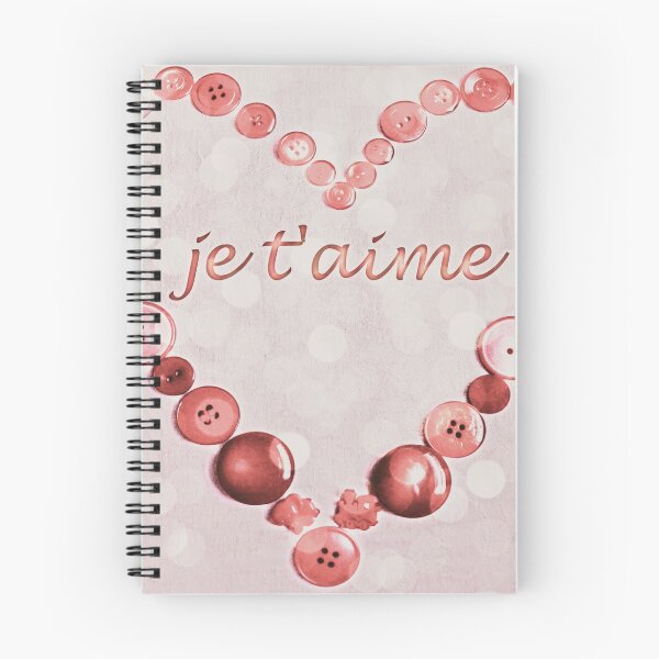 Item preview, JE T'AIME - TE AMO - SAN VALENTÍN - CORAZÓN BOTÓN ROSADO Y ROJO Pálido designed and sold by Teresa Chipperfield.