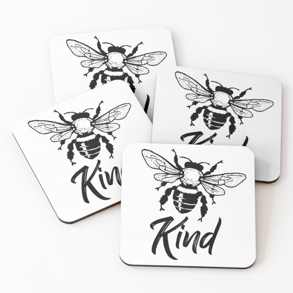 Item preview, Bee kind typography text art quote by Word Fandom - wordfandom designed and sold by Kerry Pritchard.