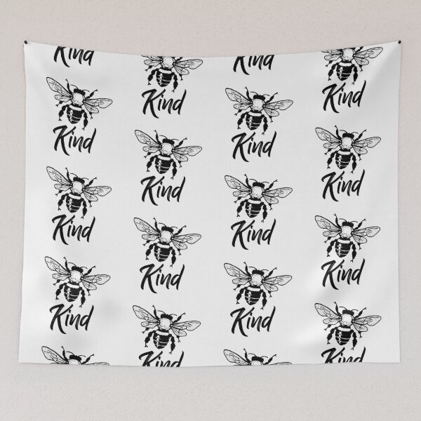 Item preview, Bee kind typography text art quote by Word Fandom - wordfandom designed and sold by Kerry Pritchard.