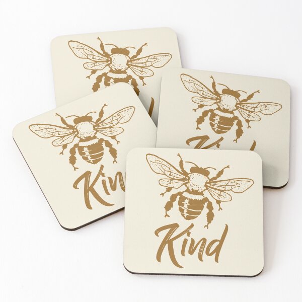 Item preview, Bee kind typography text art quote by Word Fandom - wordfandom designed and sold by Kerry Pritchard.