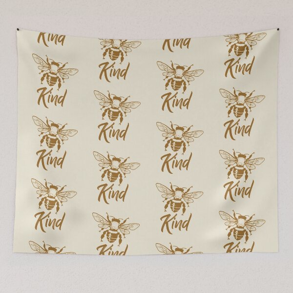 Item preview, Bee kind typography text art quote by Word Fandom - wordfandom designed and sold by Kerry Pritchard.