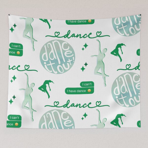 Item preview, Kelly Green Watercolor Dance Sticker Pack designed and sold by The-Goods.