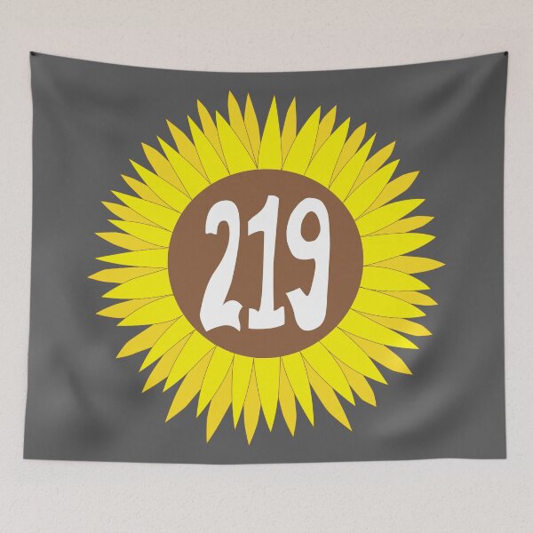 Item preview, Hand Drawn Indiana Sunflower 219 Area Code designed and sold by itsrturn.
