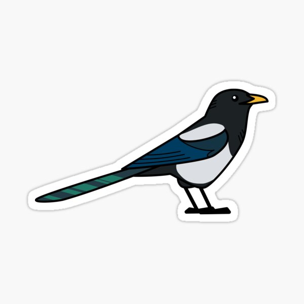 Item preview, Yellow-Billed Magpie designed and sold by KeesKiwi.