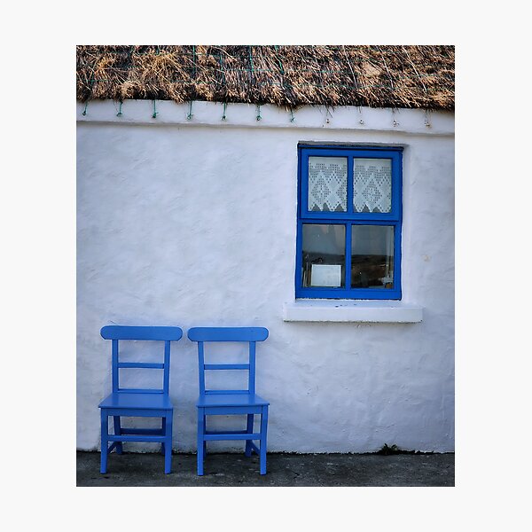 blue window Photographic Print