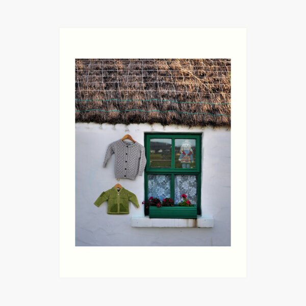 green window.. Art Print
