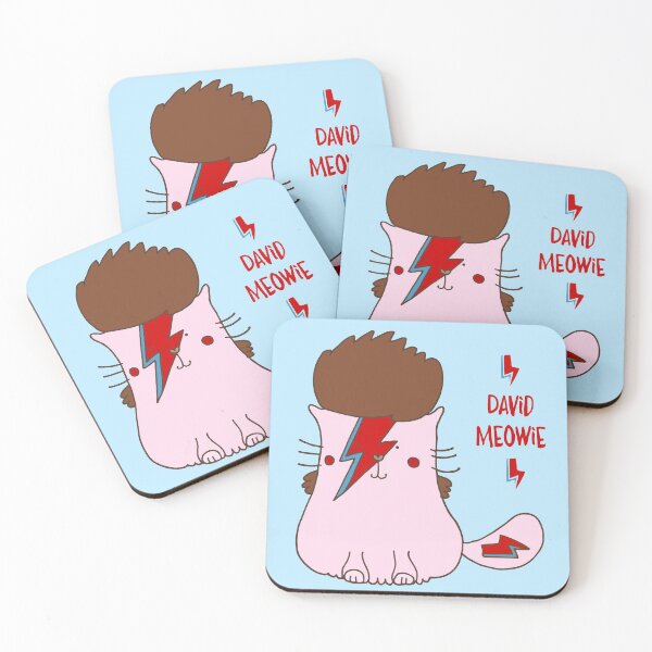 Item preview, David Meowie designed and sold by littleredcheeks.