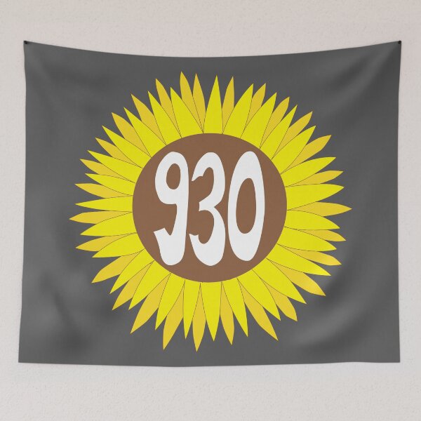 Item preview, Hand Drawn Indiana Sunflower 930 Area Code designed and sold by itsrturn.