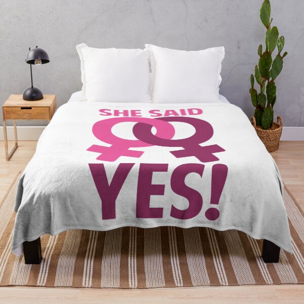 Item preview, She Said Yes Engagement Gifts LGBT Gay Marriage Rights Wedding Gifts designed and sold by NomYen ..