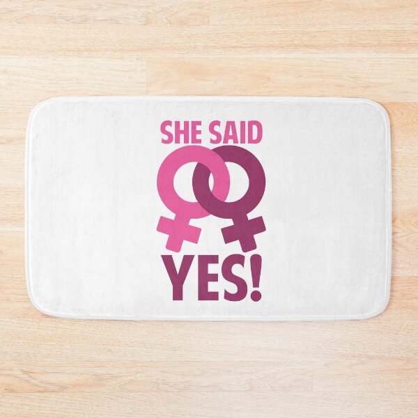 Item preview, She Said Yes Engagement Gifts LGBT Gay Marriage Rights Wedding Gifts designed and sold by NomYen ..