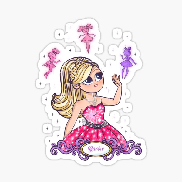 "Barbie from A fashion fairy tale" Sticker for Sale by susanarodrigues | Redbubble