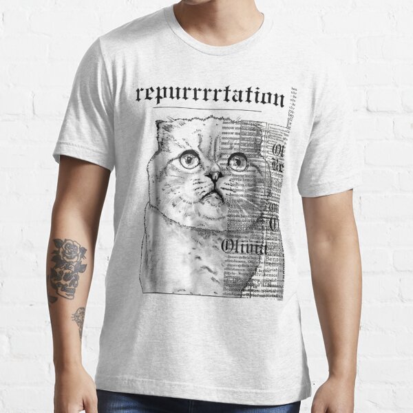 Taylor White Cat Tee Swift Rep Tour Essential T-Shirt