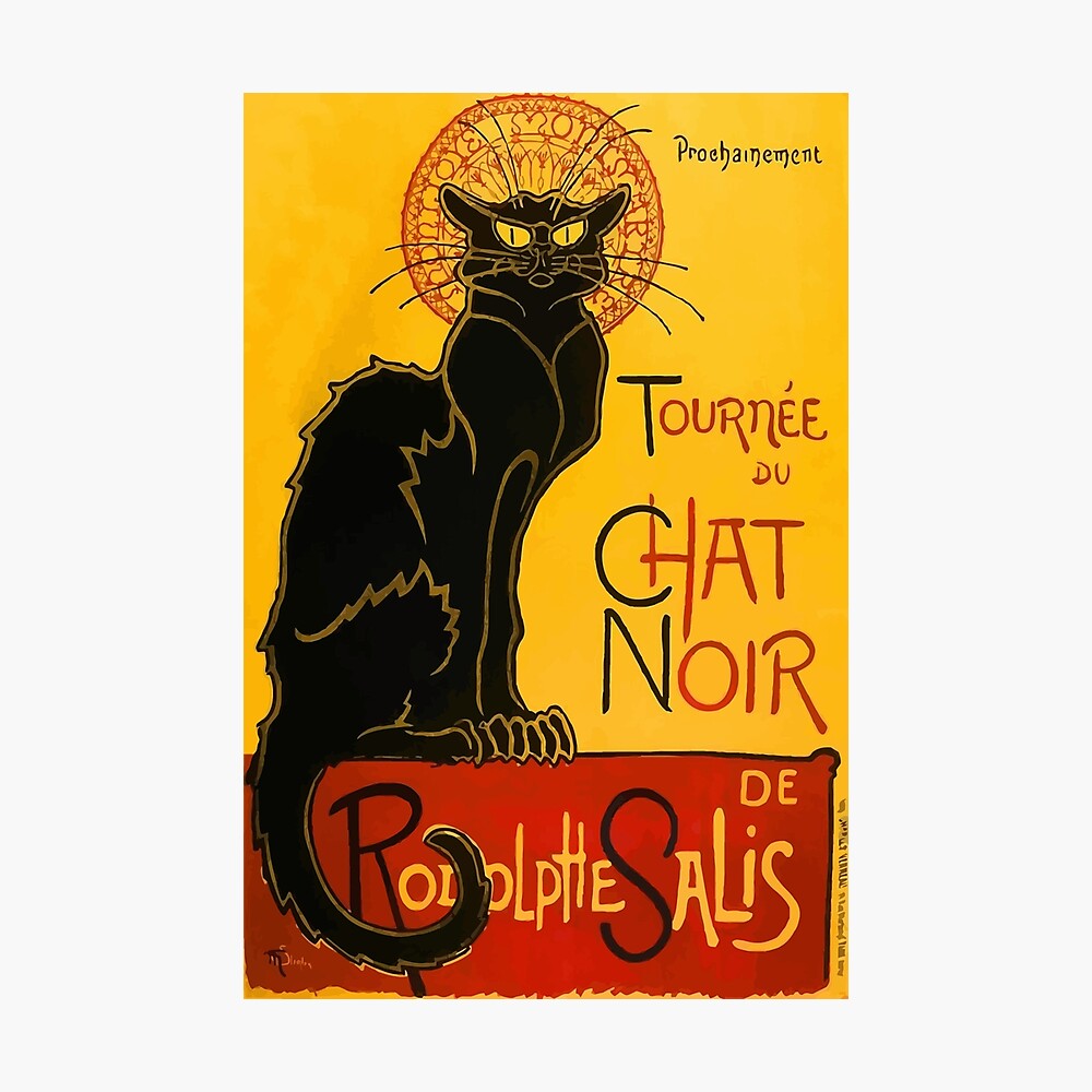 Vintage Le Chat Noir Poster By Derrotebaron Redbubble