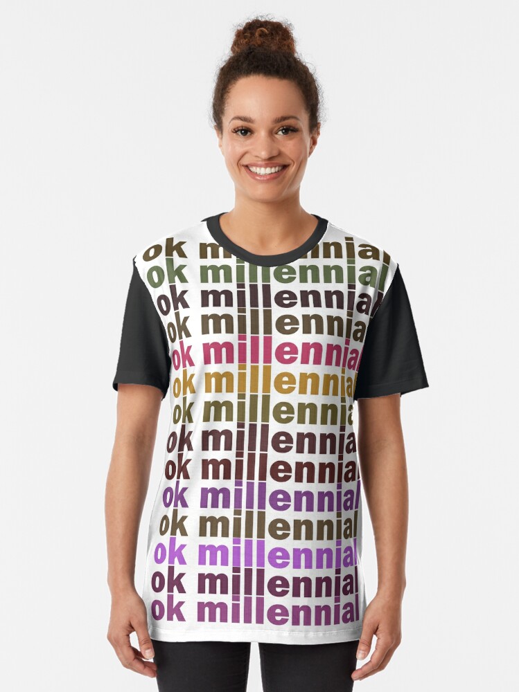 Alternate view of Ok Millennial Graphic T-Shirt