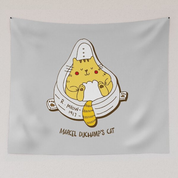 Item preview, Marcel Duchamp's cat designed and sold by littleredcheeks.