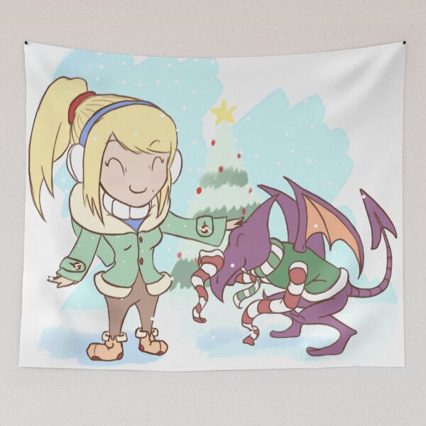 Item preview, Samus & Ridley - Metroid Christmas designed and sold by Leehzart.