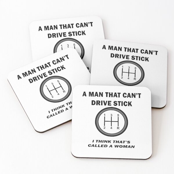 Item preview, A man that can't drive stick designed and sold by ArielAutoArt.
