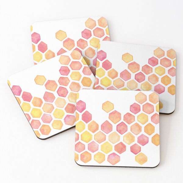 Item preview, Busy Bee Honeycomb Hexes designed and sold by KamClarkArt.