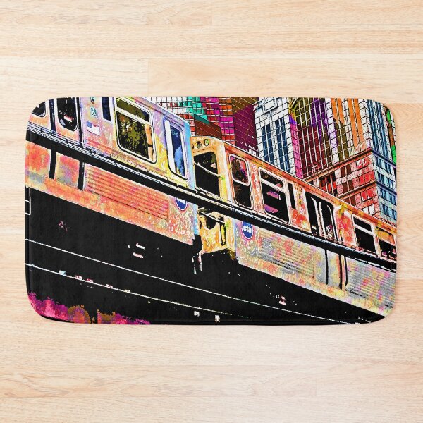 Item preview, Chicago L, Chicago el - serie: 2 - CTA - Regalos de Chicago - Calcomanía de Chicago - Arte de Chicago designed and sold by thecheekypixel.