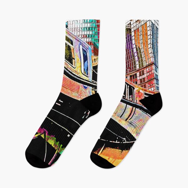 Item preview, Chicago L, Chicago el - series: 2 - CTA - Chicago gifts - Chicago sticker - Chicago art designed and sold by thecheekypixel.