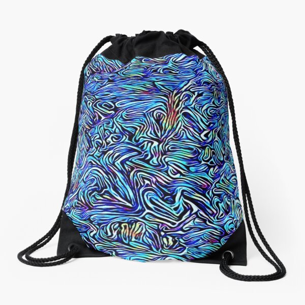 Blue Dreaming Drawstring Bag