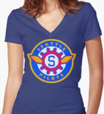 Seattle Pilots Women's Fitted V-Neck T-Shirt