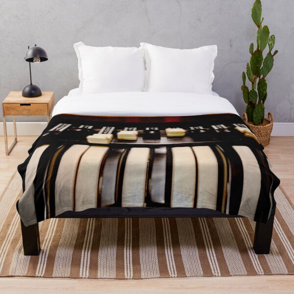 Hammond B3 Organ Throw Blanket