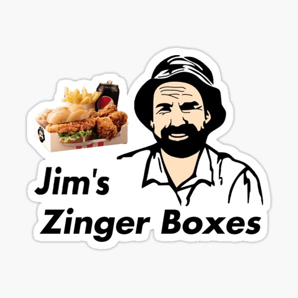 Jim's Zinger Boxes Sticker