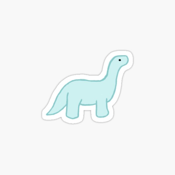 Item preview, blue dinosaur sticker designed and sold by Rin H.