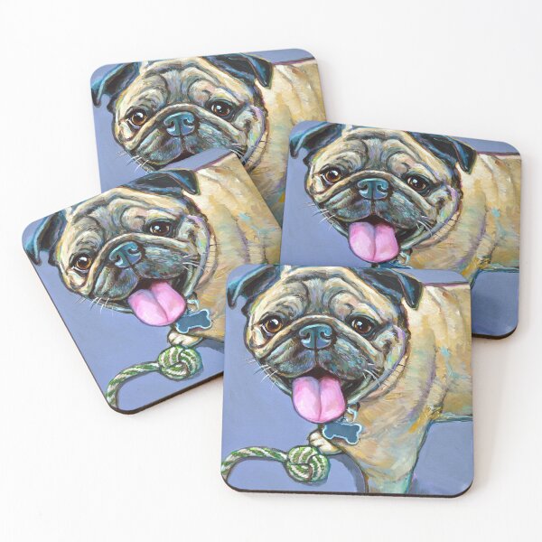 Item preview, Cute PUG with Toy designed and sold by RobertPhelpsArt.