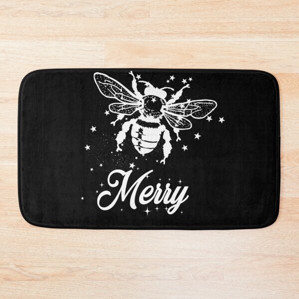 Aperçu de l'œuvre Bee merry typography text art quote by Word Fandom - wordfandom créée et vendue par Kerry Pritchard.