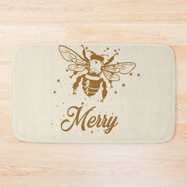 Aperçu de l'œuvre Bee merry typography text art quote by Word Fandom - wordfandom créée et vendue par Kerry Pritchard.