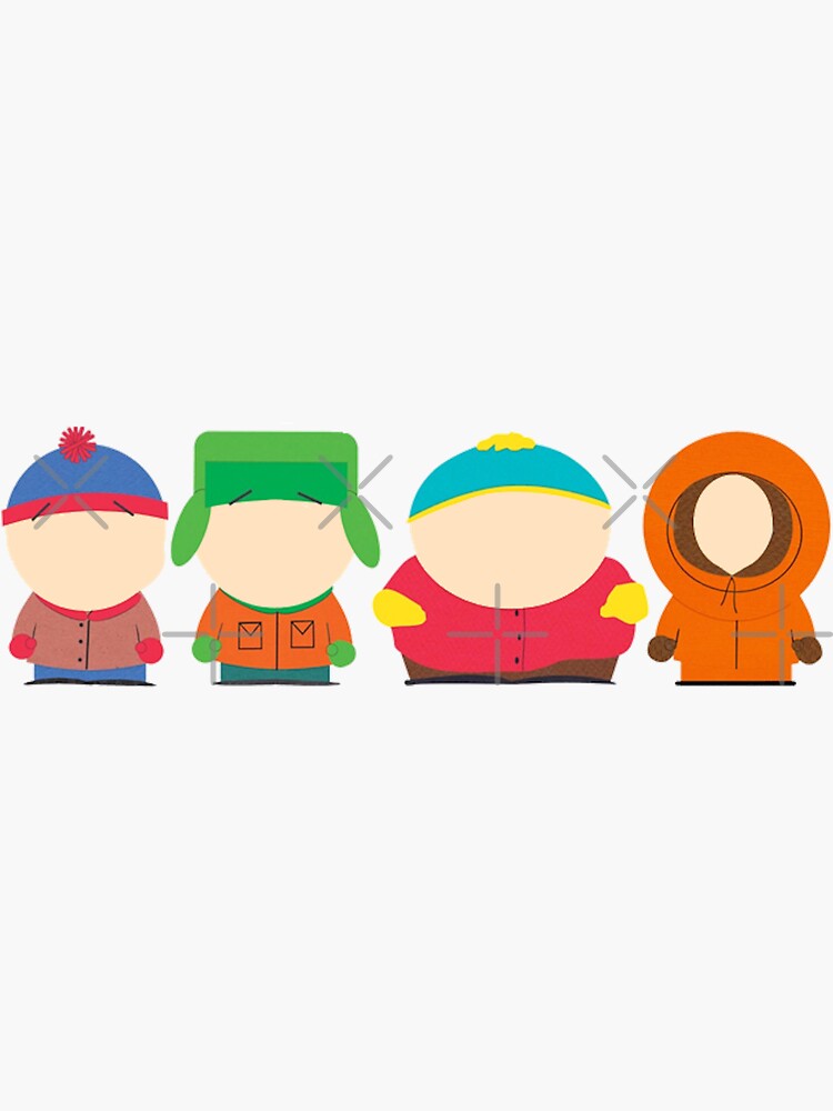 Thumbnail 3 von 3, Sticker, South Park Charaktere designt und verkauft von lindsalexandra.