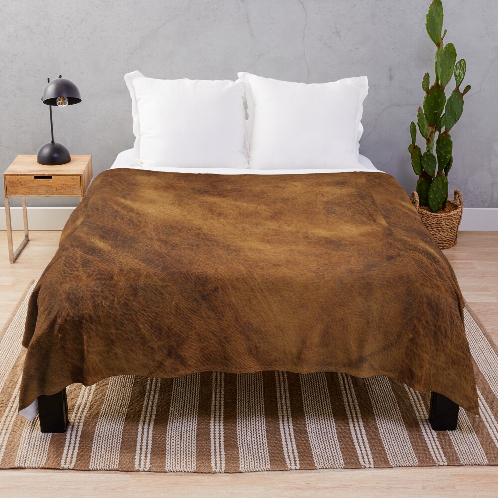 Leather Throw Blanket