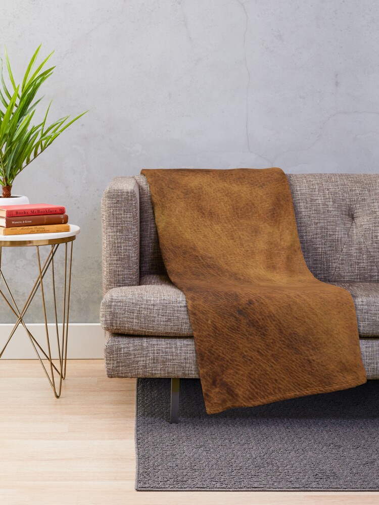 Alternate view of Leather Throw Blanket