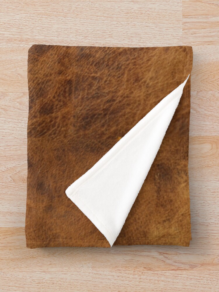 Alternate view of Leather Throw Blanket