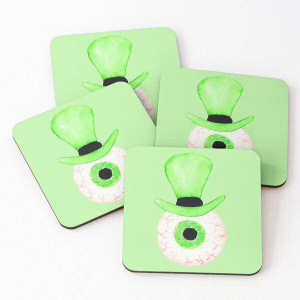 Item preview, THE VERY WEIRD GENTLEMAN EYEBALL ABSTRACT GRAPHIC DESIGN IN A GOOPY GREEN  designed and sold by Iskybibblle.