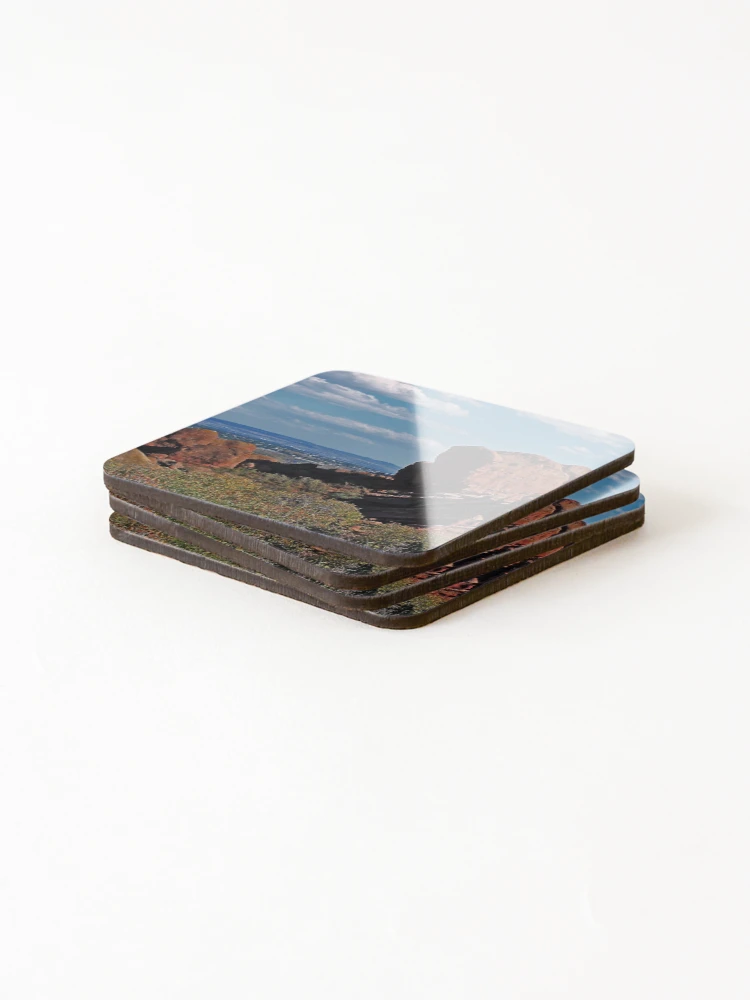 Thumbnail 4 of 5, Coasters (Set of 4), Red Rocks designed and sold by Katagram.