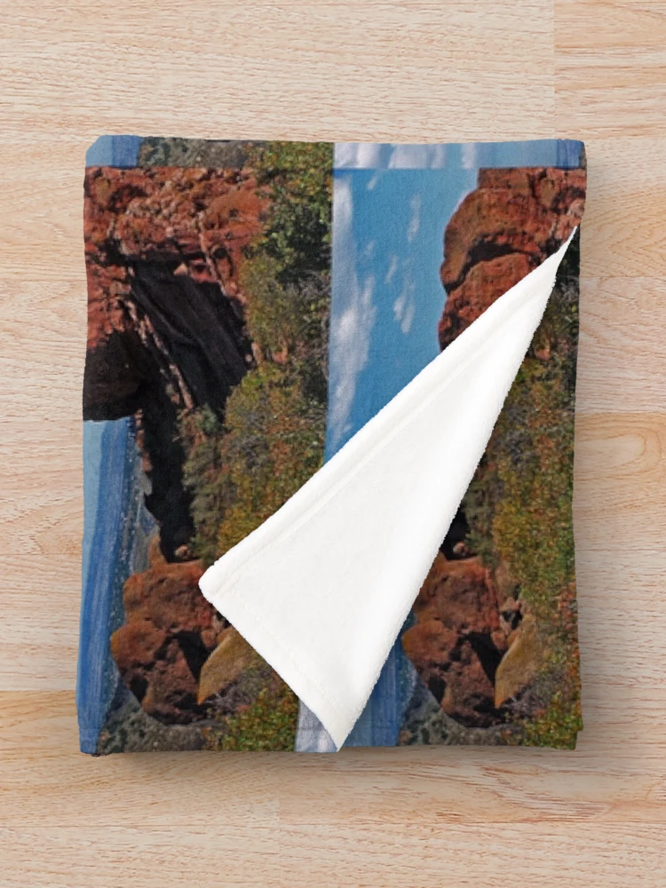 Thumbnail 3 of 6, Throw Blanket, Red Rocks  designed and sold by Katagram.
