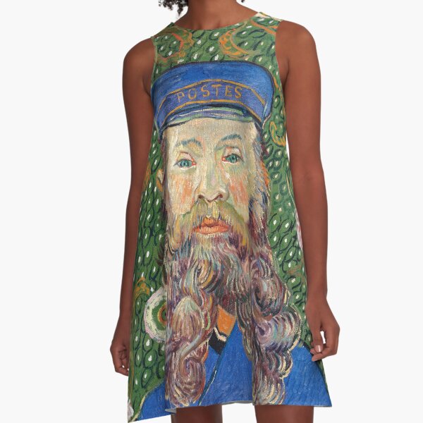 Portrait of the Postman by Vincent van Gogh A-Line Dress