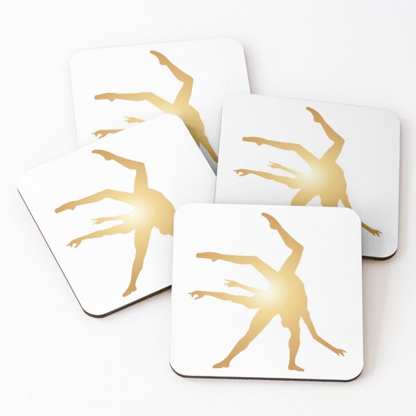 Item preview, Golden duet, ballet dancers designed and sold by Elenia Design.