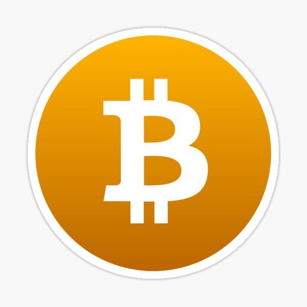 Bitcoin logo Sticker