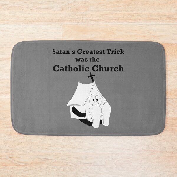 Item preview, Pew Warmers - Satan's Greatest Trick was the Catholic Church - Catholicism is False - Pope is an Antichrist designed and sold by Sabrina Dawkins.