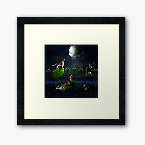 The Owl And The Pussycat.... Framed Art Print