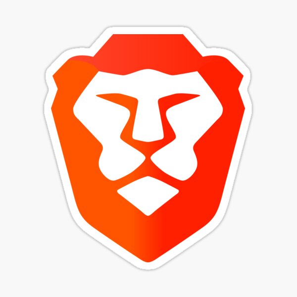 Brave browser logo Sticker