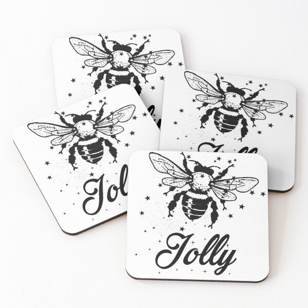 Item preview, Bee jolly typography text art quote by Word Fandom - wordfandom designed and sold by Kerry Pritchard.
