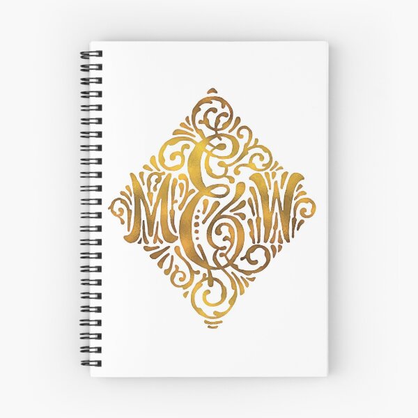 Item preview, Wedding Monogram in Gold Letters M and W designed and sold by junkydotcom.